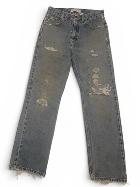 Levi’s Vintage Signature Distressed Y2K Straight-Leg Jeans - Size 32x32